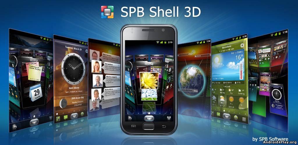 Spb Shell 3D - новый интерфейс скачать на андроид
